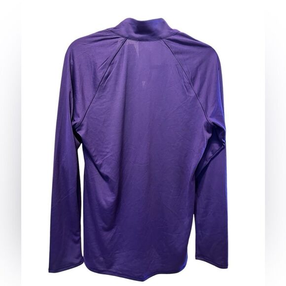 NWT Women’s Heat Gear Purple Half Zip Pull Over Top Shirt Jacket - Size Large - Picture 3 of 7